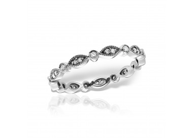 Inel eternity/verighetă în stil Tiffany, Vintage inspired